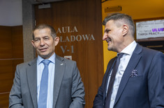 Od lewej: prof. PRz B. Miller, R. Kowalczyk,