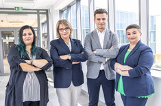 Władze WCH. Od lewej: prof. PRz A. Bocian, prof. PRz B. Mossety-Leszczak, dr inż. M. Kisiel, prof. PRz A. Kuźniar,